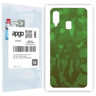 Folia naklejka skórka strukturalna na TYŁ do Samsung Galaxy A40 -  Moro | Camo Zielony - apgo SKINS - Szkła hartowane na telefon - miniaturka - grafika 1