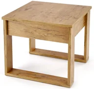 Ławy i stoliki kawowe - Kwadratowa ława z szufladą dąb wotan Z0-A08 - miniaturka - grafika 1