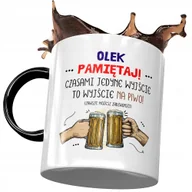 Kubki - Kubek Czarny dla Aleksandra Olka Kolegi Prezent z Nadrukiem ze Zdjęciem + Opakowanie na prezent (wzór 03) - miniaturka - grafika 1