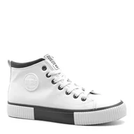Trampki damskie - Białe ocieplone trampki BIG STAR BSII274158 - Neścior - miniaturka - grafika 1
