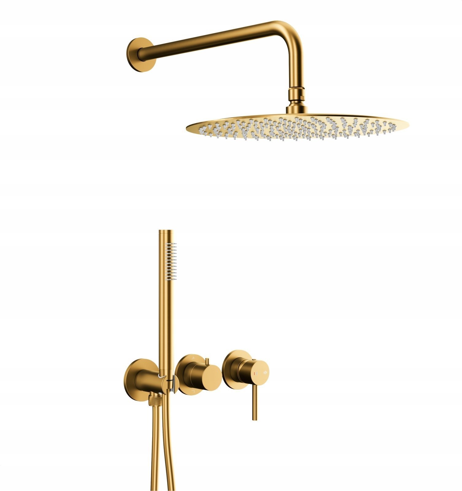 Zestaw prysznicowy KFA 5039-511-31 / MOZA / ZESTAW NATRYSK PODTYNK Z BATERIĄ 3-OTW, 2-FUNKCYJNĄ BRUSHED GOLD