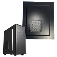 Akcesoria do komputerów stacjonarnych - Gembird Lewy panel boczny do obudowy Fornax 160 czarny blacha z wentylacją - miniaturka - grafika 1