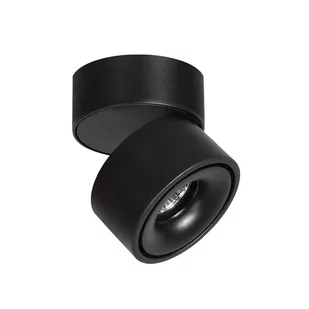 Ruchoma lampa sufitowa ściemnialna okrągła czarna 10.5W 3000K - Lampy sufitowe - miniaturka - grafika 1