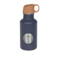 Bidony dla dzieci - Lassig Bidon ze stali nierdzewnej z ustnikiem i uchwytem Little Gang Smile navy 500 ml - miniaturka - grafika 1