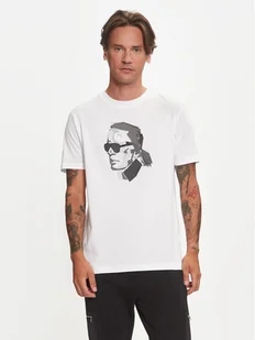 KARL LAGERFELD T-Shirt 755060 544242 Biały Regular Fit - Koszulki męskie - miniaturka - grafika 1
