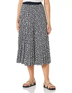 Spódnice - TOM TAILOR Damski Midi plisowana spódnica 1032546, 30350 - Navy Geometric Design, 36 - miniaturka - grafika 1