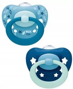 Nuk 736680 SMOCZEK USPOKAJAJĄCY SILIKONOWY SIGNATURE 6-18 2SZT/PUD - Smoczki uspokajające - miniaturka - grafika 1
