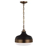 Lampy sufitowe - Elstead Lighting LAMPA wisząca FE/CADENCE/2P MB FEISS metalowa OPRAWA Zwis antyczny mosią - miniaturka - grafika 1