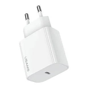 USAMS Ład. siec. 1xUSB-C T65 PD20W (only head) PD Fast Charging biały/white CC226TC01 (US-CC226) - Ładowarki do telefonów - miniaturka - grafika 1