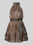 Sukienki - Sukienka mini ze zwierzęcym nadrukiem model ‘ROMANA’ - miniaturka - grafika 1