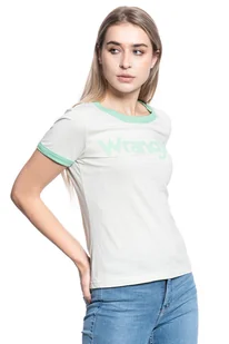 Damska koszulka t-shirt Wrangler RINGER TEE S - Koszulki i topy damskie - miniaturka - grafika 1