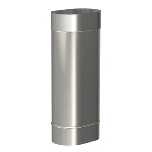 Rura do odprowadzania spalin prosta odprowadzająca 120-240/0.8 mm 0.5 m MK - Rury i kanały wentylacyjne - miniaturka - grafika 1