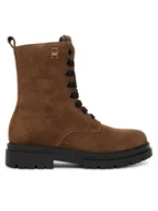 Buty dla dziewczynek - Tommy Hilfiger Trapery Lace-Up Bootie T4A5-34024-1429 Brązowy - miniaturka - grafika 1