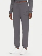 Spodnie sportowe damskie - Calvin Klein Jeans Spodnie dresowe J20J225355 Szary Regular Fit - miniaturka - grafika 1