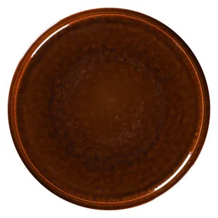 PORCELANA RAK STONE Talerz płaski 24 cm bursztynowy - Talerze - miniaturka - grafika 1