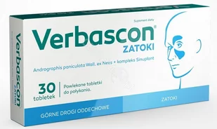 POLSKI LEK Verbascon Zatoki 30 Tabletek - Przeziębienie i grypa - miniaturka - grafika 1