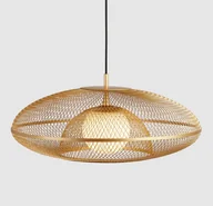 Lampy sufitowe - Stylowa wisząca lampa Faraday 60 UMAGE w odcieniu złota z mosiądzowaną siatką - miniaturka - grafika 1