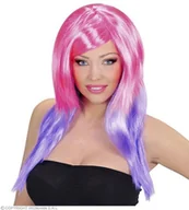 Dodatki do strojów karnawałowych - Peruka Kosmos, różowo-fioletowa, rozmiar uniwersalny - miniaturka - grafika 1