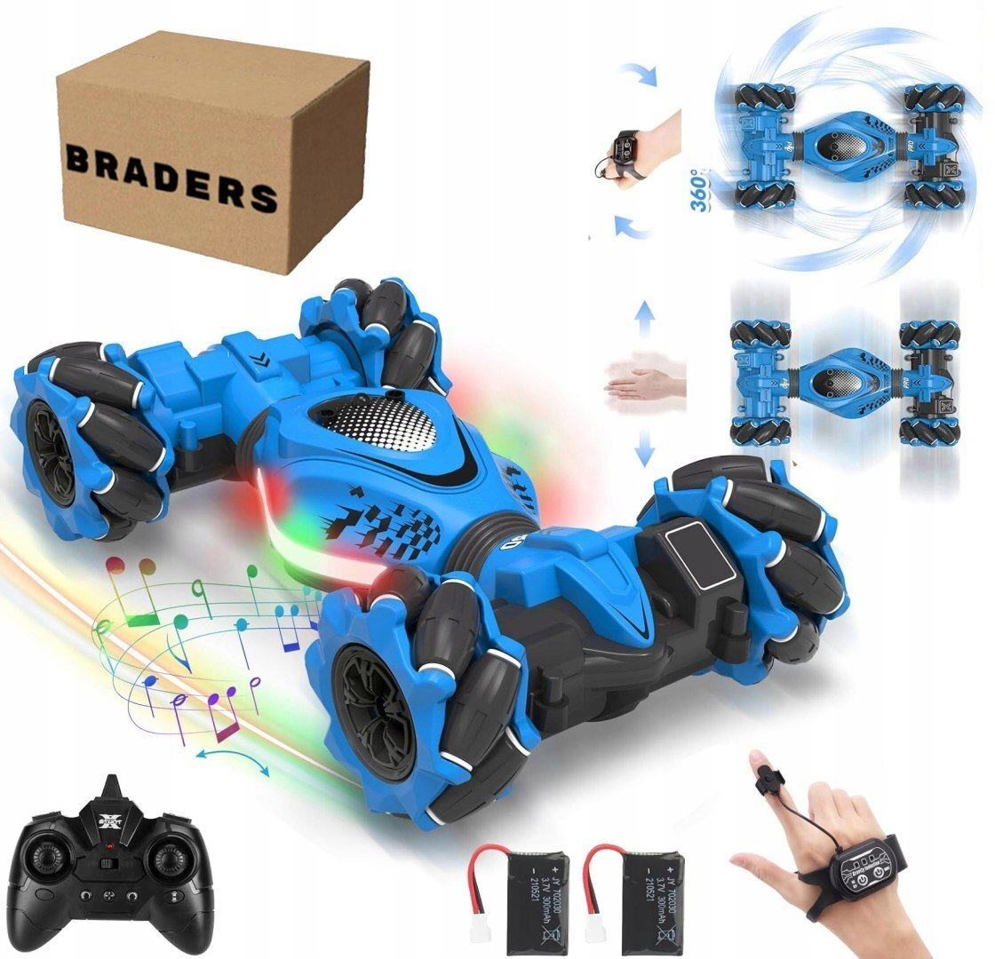 ProNice Auto RC Twister sterowane gestami 2 piloty 360 LED Zdalnie Sterowane Auto