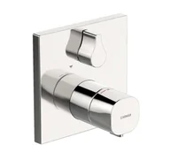 Baterie wannowe i prysznicowe - Hansa Living - Podtynkowa bateria termostatyczna na 2 urządzenia, z wyłącznikiem, chromowana 81143562 - miniaturka - grafika 1