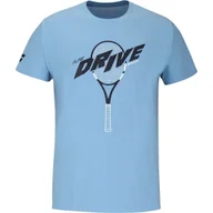 Koszulki sportowe męskie - Koszulka męska Babolat Drive Cotton Tee Drive Heritage Blue XL - miniaturka - grafika 1