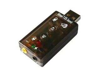 APTEL Karta dźwiękowa USB 7.1 AK103B - Czytniki kart pamięci - miniaturka - grafika 1