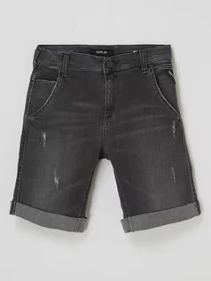 Spodnie i spodenki dla chłopców - Szorty jeansowe o kroju slim fit z dodatkiem streczu model ‘Jazlin’ - grafika 1