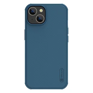Nillkin Super Frosted Shield Pro Magnetic Case etui iPhone 14 Plus z MagSafe magnetyczne niebieski - Etui i futerały do telefonów - miniaturka - grafika 1