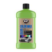 Kosmetyki samochodowe - K2 COLOR MAX 500 J.ZIELONY wosk koloryzujący nabłyszcza i chroni - 500ml - miniaturka - grafika 1
