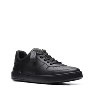 Półbuty męskie - Clarks Court Lite Tie [black leather] - rozmiar 42 - miniaturka - grafika 1