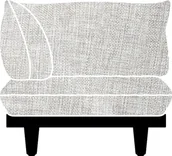 Akcesoria i części AGD - Pokrowiec na narożnik Paletti jasnoszary materiałowy - miniaturka - grafika 1