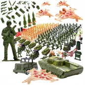Zabawki militarne - ŻOŁNIERZYKI PLASTIKOWE ZESTAW 307 ELEMENTÓW FIGURKI BAZA WOJSKOWA ARMIA - miniaturka - grafika 1