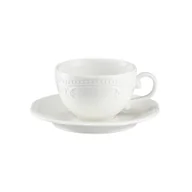 Filiżanki - Filiżanka do espresso 100 ml ze spodkiem WHITE PRINCESS - miniaturka - grafika 1