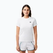 Koszulki i topy damskie - Koszulka damska Lacoste TF9246 white - miniaturka - grafika 1