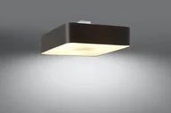 Lampy sufitowe - Sollux Lighting LAMPA sufitowa abażurowa OPRAWA kwadratowy plafon czarny SL826 - miniaturka - grafika 1