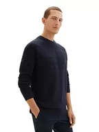 Swetry męskie - TOM TAILOR sweter męski, 13160 – Knitted Navy Melange, XXL - miniaturka - grafika 1