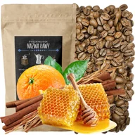Cappuccino i kawy smakowe - Kawa smakowa Miód Pomarańcza Cynamon 1000G 1KG arabica - miniaturka - grafika 1
