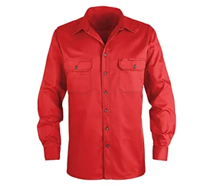 Kübler 74063333-55-4XL koszula robocza zapinana na guziki, średni czerwony, 4XL - Moda i Uroda OUTLET - miniaturka - grafika 1