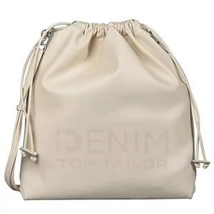 Tom Tailor Denim Damska MAYLENE, Gym Bag, Off White, biała, One Size - Torebki damskie - miniaturka - grafika 1