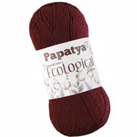 Pasmanteria - Włóczka PAPATYA Ecological Bawełniana BAWEŁNA 100% 100g / 300m BORDO 501 - miniaturka - grafika 1