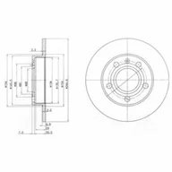 Tarcze hamulcowe - Tarcza hamulcowa DELPHI BG2753C - miniaturka - grafika 1