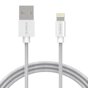 Kable USB - ORICO Kabel przewód Usb Lightening 1m srebrny 2-3A - miniaturka - grafika 1