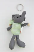 Zabezpieczenia dla dzieci - Zawieszka Brelok Maskotka Odblaskowa Słonik zielony ODBLASK SŁOŃ - miniaturka - grafika 1