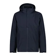 Kurtki męskie - CMP - Męska kurtka zapinana na zamek błyskawiczny, odpinana wewnętrzna kurtka, męska, czarno-niebieska, 56 - miniaturka - grafika 1