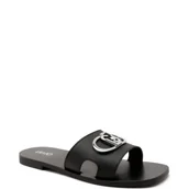 Klapki i japonki damskie - Liu Jo Skórzane klapki SABA 06 - miniaturka - grafika 1