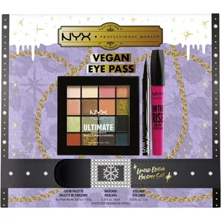 Palety i zestawy do makijażu - NYX Professional Makeup X-mas Vegan Eye Pass - grafika 1