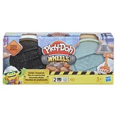 Pozostałe akcesoria dla plastyków - Play-Doh Wheels Tuby budowlane asfalt i cement - miniaturka - grafika 1