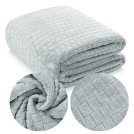 Koce - Koc 200 x 220 Mikrofibra Tłoczony Ardea Kostka 06 - miniaturka - grafika 1