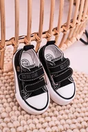 Moda i Uroda OUTLET - Dziecięce Trampki Na Rzepy BIG STAR HH374200 Czarne-17 - miniaturka - grafika 1