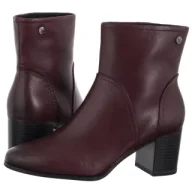 Botki damskie - Botki Bordowe 9-25306-45 540 Bordeaux Nappa (CP450-a) Caprice - miniaturka - grafika 1